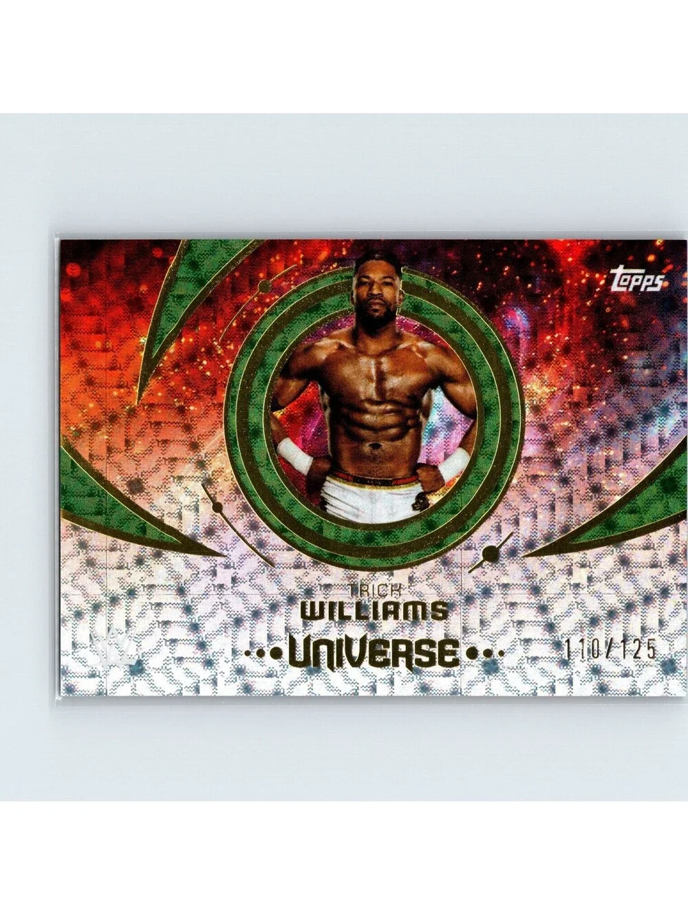 2025 Topps Universe WWE Trick Williams #137 Green #/125 NXT